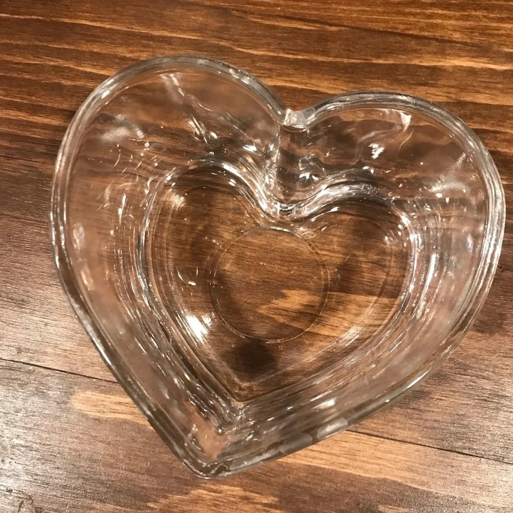 ♥️Thick Glass Heart Dish